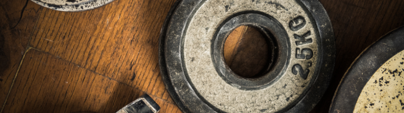 nexo_weights on gym floor